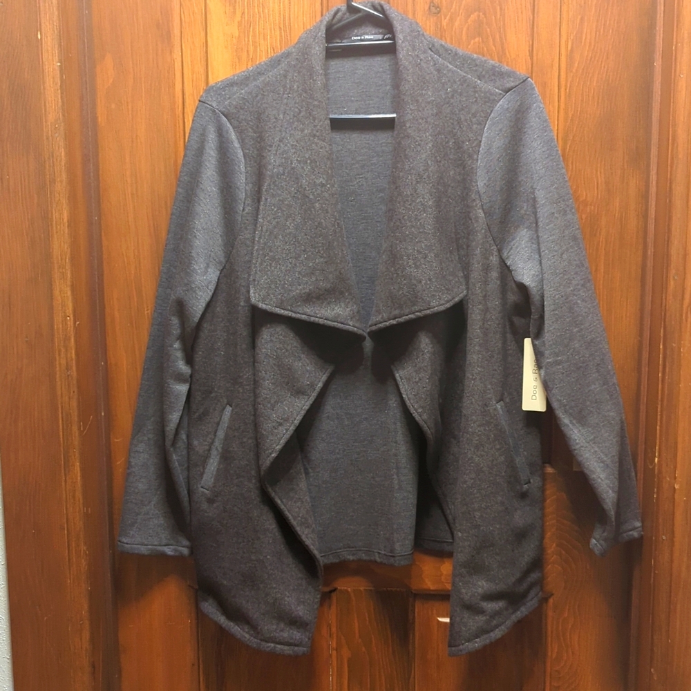 Doe & Rae Gray Jacket SZ 1 XL NWT